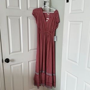 Max Studio cap sleeve maxi dress